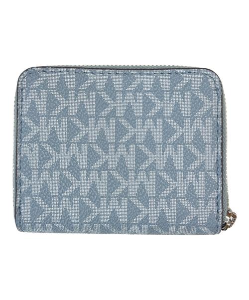 MICHAEL KORS（マイケル・コース）MICHAEL KORS (マイケル・コース) MICHAEL KORS 　3つ折り財布 ブルーの古着・服飾アイテム