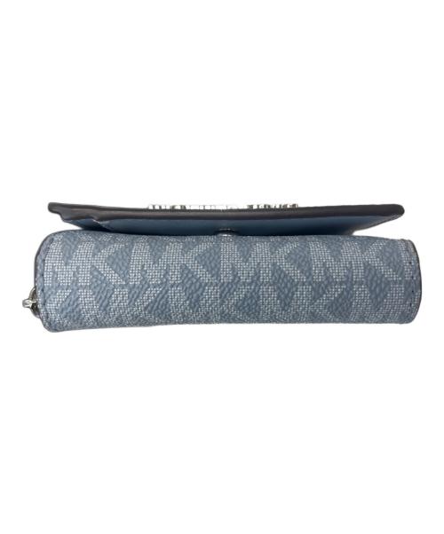 MICHAEL KORS（マイケル・コース）MICHAEL KORS (マイケル・コース) MICHAEL KORS 　3つ折り財布 ブルーの古着・服飾アイテム