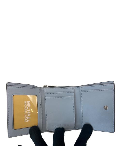 MICHAEL KORS（マイケル・コース）MICHAEL KORS (マイケル・コース) MICHAEL KORS 　3つ折り財布 ブルーの古着・服飾アイテム