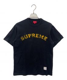 SUPREME（シュプリーム）の古着「Supreme　Plaid Applique S/S　半袖Tシャツ」｜ブラック