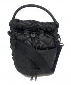 DIESELディーゼル）の古着「DIESEL NYDUVET BUCKET　キルティング2WAYショルダーバッグ」｜ブラック