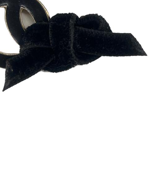 CHANEL（シャネル）CHANEL (シャネル) CHANEL　ココマークリボンネックレス ブラック×ゴールドの古着・服飾アイテム