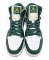 NIKE (ナイキ) NIKE　Air Jordan 1 Mid　ハイカットスニーカー ホワイト×グリーン サイズ:２６：11000円