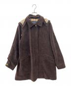 BURBERRY GOLFバーバリーゴルフ）の古着「フード付きステンカラーコート」｜ブラウン