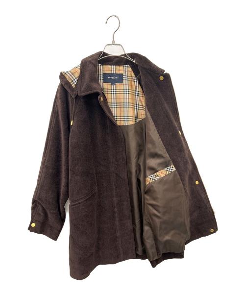 BURBERRY GOLF（バーバリーゴルフ）BURBERRY GOLF (バーバリーゴルフ) フード付きステンカラーコート ブラウン サイズ:Lの古着・服飾アイテム