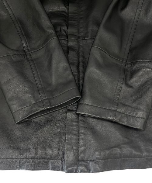 BARNEYS NEWYORK（バーニーズ・ニューヨーク）BARNEYS NEWYORK (バーニーズ・ニューヨーク) BARNEYS NEWYORK  レザージャケット ブラック サイズ:Sの古着・服飾アイテム