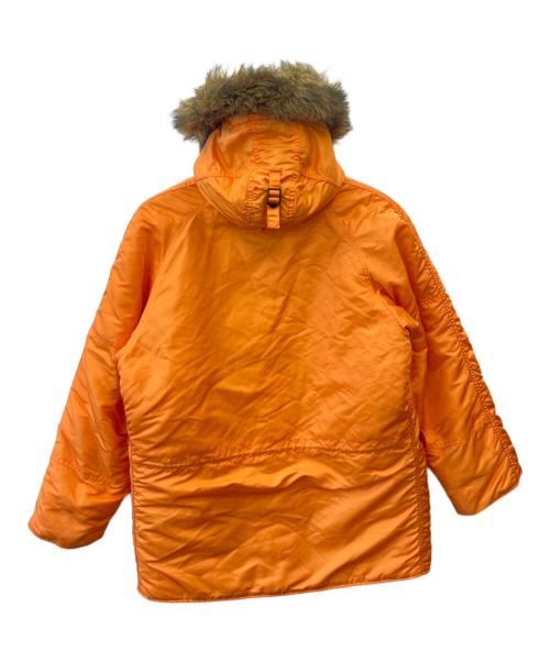 ALPHA（アルファ）ALPHA (アルファ) ALPHA 　N-3Bジャケット オレンジ サイズ:LARGEの古着・服飾アイテム