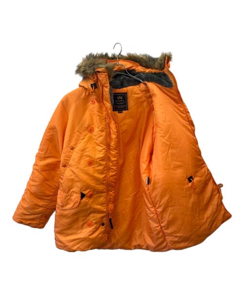 ALPHA（アルファ）ALPHA (アルファ) ALPHA 　N-3Bジャケット オレンジ サイズ:LARGEの古着・服飾アイテム