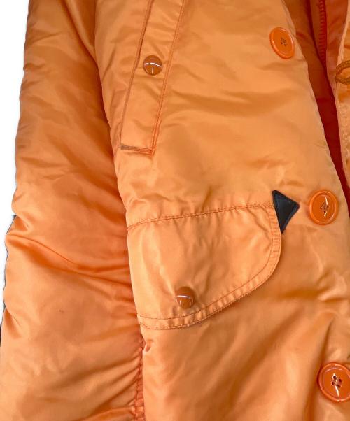 ALPHA（アルファ）ALPHA (アルファ) ALPHA 　N-3Bジャケット オレンジ サイズ:LARGEの古着・服飾アイテム