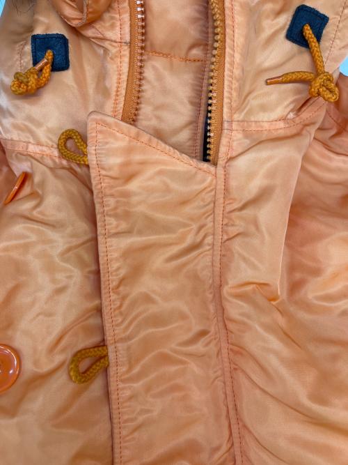 ALPHA（アルファ）ALPHA (アルファ) ALPHA 　N-3Bジャケット オレンジ サイズ:LARGEの古着・服飾アイテム