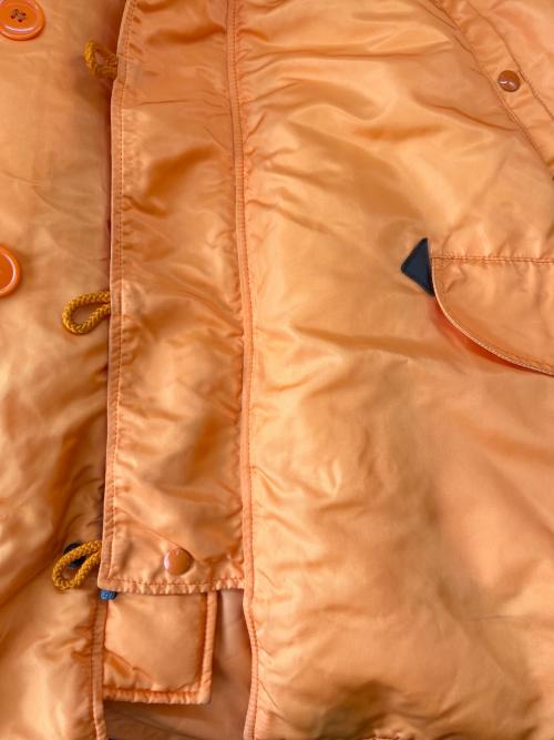 ALPHA（アルファ）ALPHA (アルファ) ALPHA 　N-3Bジャケット オレンジ サイズ:LARGEの古着・服飾アイテム