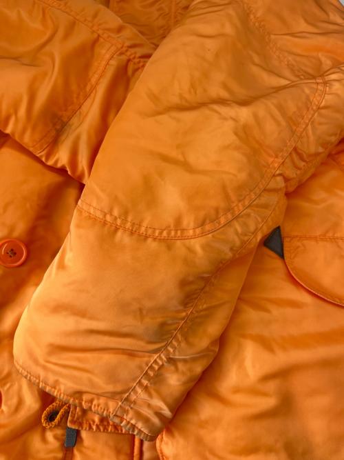 ALPHA（アルファ）ALPHA (アルファ) ALPHA 　N-3Bジャケット オレンジ サイズ:LARGEの古着・服飾アイテム