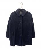 BURBERRY LONDONバーバリーロンドン）の古着「BURBERRY LONDON　ニットコート」｜ネイビー