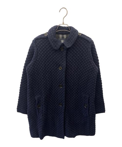 BURBERRY LONDON（バーバリーロンドン）BURBERRY LONDON (バーバリーロンドン) BURBERRY LONDON　ニットコート ネイビー サイズ:38の古着・服飾アイテム