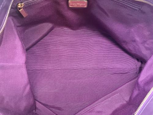 Salvatore Ferragamo（サルヴァトーレ フェラガモ）Salvatore Ferragamo (サルヴァトーレ フェラガモ) Salvatore Ferragamo　ガンチーニ　ナイロントートバッグ アイボリー×パープルの古着・服飾アイテム