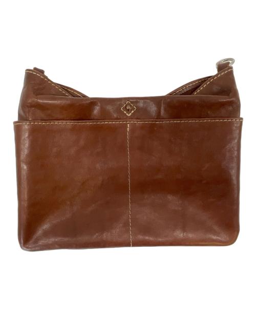 Herz（ヘルツ）Herz (ヘルツ) Herz　レザーショルダーバッグ ブラウンの古着・服飾アイテム