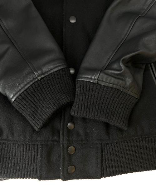 MONKEY TIME（モンキータイム）MONKEY TIME (モンキータイム) MONKEY TIME　袖革ブルゾン ブラック サイズ:XLの古着・服飾アイテム