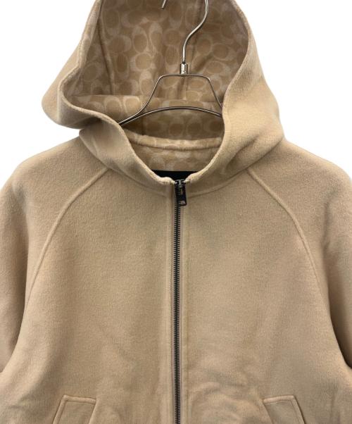COACH（コーチ）COACH (コーチ) COACH ウールケープ ベージュ サイズ:XS/Sの古着・服飾アイテム