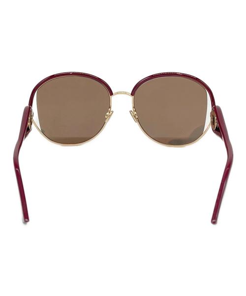 Christian Dior（クリスチャン ディオール）Christian Dior (クリスチャン ディオール) Christian Dior　レッド×ゴールド　サングラス レッド×ゴールド サイズ:57□18の古着・服飾アイテム