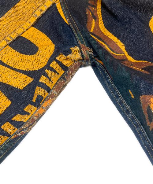LEVI'S（リーバイス）LEVI'S (リーバイス) LEVI'S　バナープリントデニムジャケット　95年製 ネイビー サイズ:不明の古着・服飾アイテム