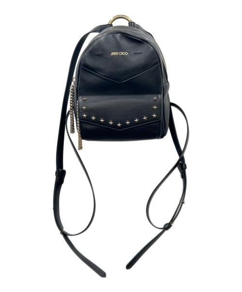 JIMMY CHOO（ジミーチュウ）JIMMY CHOO (ジミーチュウ) JIMMY CHOO　ミニリュック ブラックの古着・服飾アイテム