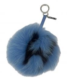 FENDI（フェンディ）の古着「FENDI　ポンポンチャーム」｜ブルー