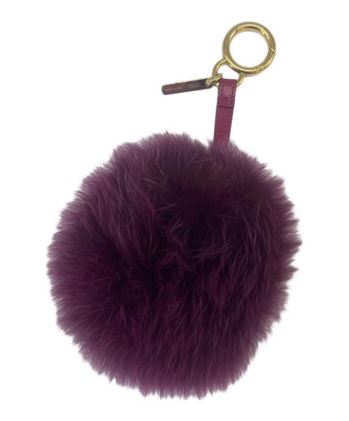 FENDI（フェンディ）FENDI (フェンディ) FENDI　ポンポンチャーム パープルの古着・服飾アイテム