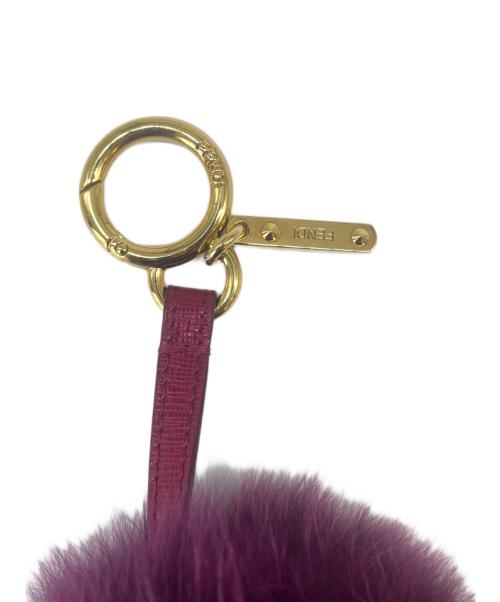 FENDI（フェンディ）FENDI (フェンディ) FENDI　ポンポンチャーム パープルの古着・服飾アイテム