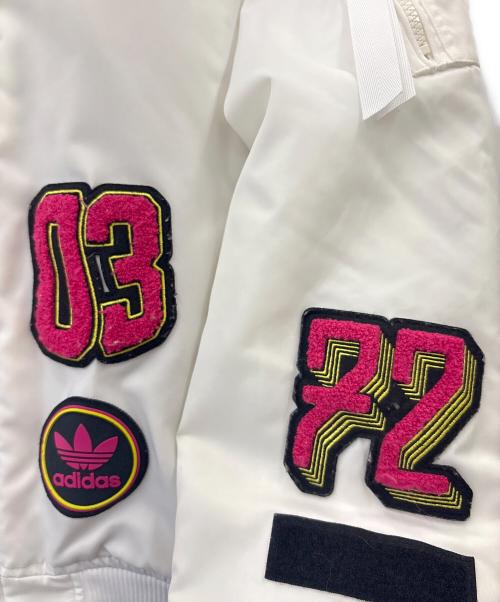 adidas（アディダス）adidas (アディダス) adidas　ボンバージャケット ホワイトの古着・服飾アイテム