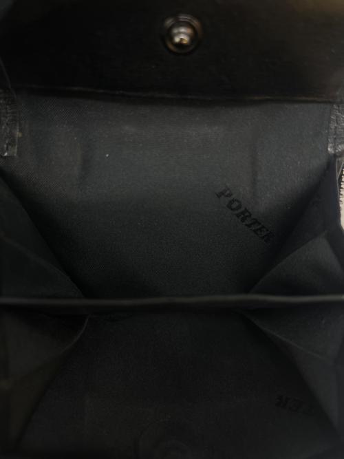 PORTER（ポーター）PORTER (ポーター) PORTER PLUME   2つ折り財布 ブラックの古着・服飾アイテム