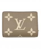 LOUIS VUITTONルイ ヴィトン）の古着「LOUIS VUITTON　ポルトフォイユ・クレア　モノグラム　財布」｜ベージュ
