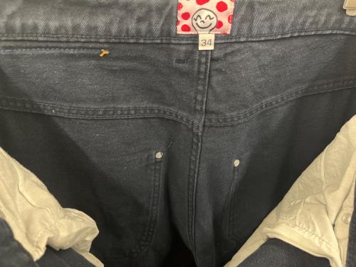 starteam（スターチーム）STARTEAM (スターチーム) STARTEAM　ダブルニーデニムパンツ ネイビー サイズ:34の古着・服飾アイテム