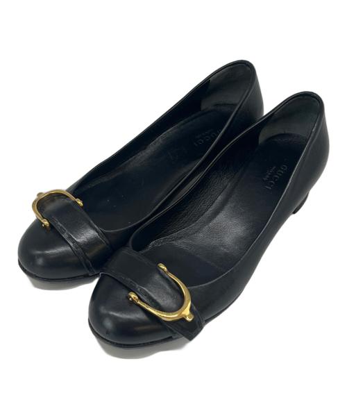 GUCCI（グッチ）GUCCI (グッチ) GUCCI ヒールパンプス ブラック サイズ:36の古着・服飾アイテム