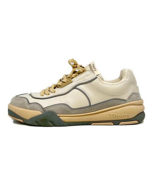 theory（セオリー）theory (セオリー) theory Calf WF205 スニーカー ホワイト×ベージュ サイズ:40の古着・服飾アイテム