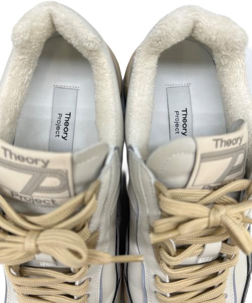 theory（セオリー）theory (セオリー) theory Calf WF205 スニーカー ホワイト×ベージュ サイズ:40の古着・服飾アイテム