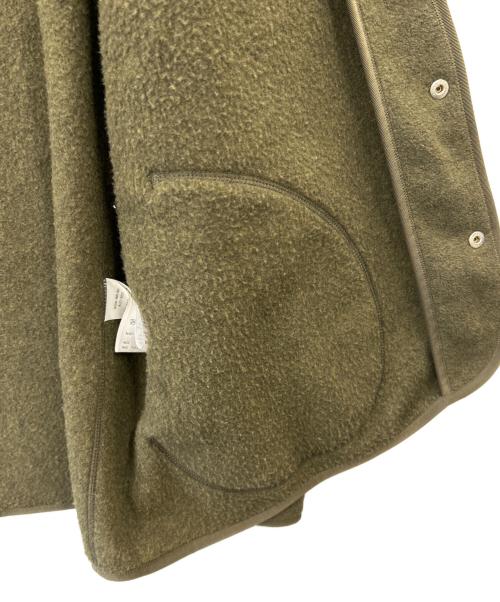 DANTON（ダントン）DANTON (ダントン) DANTON　FLEECE COLLARLESS JACKET　フリースジャケット オリーブ サイズ:44の古着・服飾アイテム