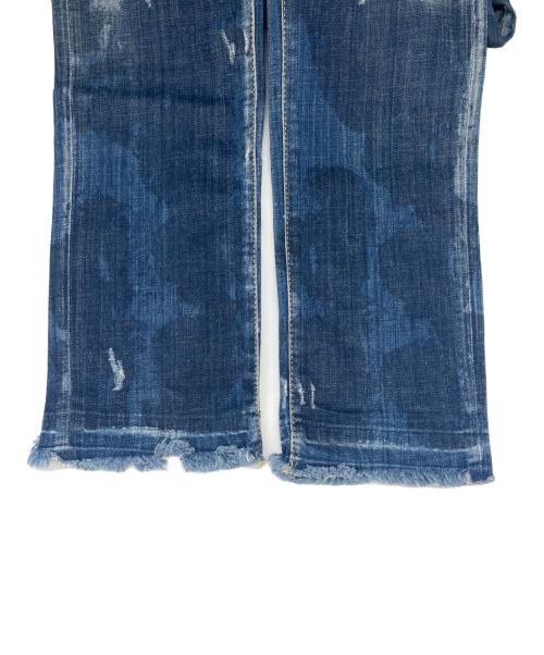 DSQUARED2（ディースクエアード）DSQUARED2 (ディースクエアード) DSQUARED2　ダメージ加工デニムパンツ インディゴ サイズ:44の古着・服飾アイテム