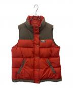 L.L.Beanエルエルビーン）の古着「L.L.Bean ダウンベスト」｜レッド×ブラウン