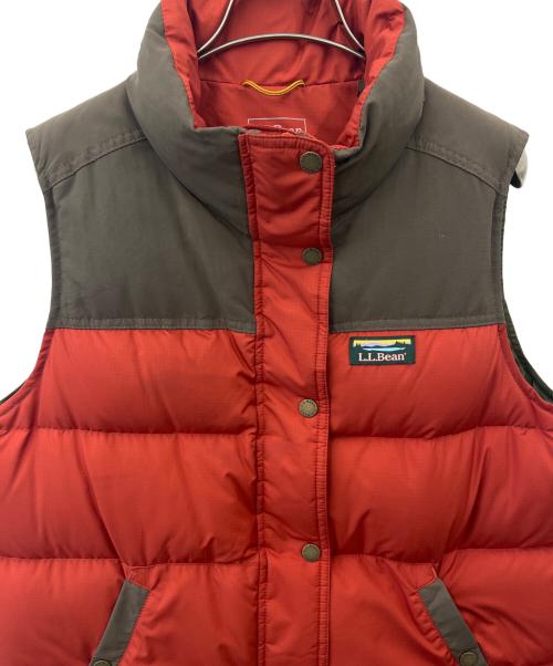 L.L.Bean（エルエルビーン）L.L.Bean (エルエルビーン) L.L.Bean ダウンベスト レッド×ブラウン サイズ:Mの古着・服飾アイテム
