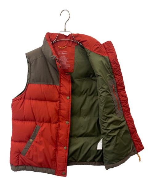L.L.Bean（エルエルビーン）L.L.Bean (エルエルビーン) L.L.Bean ダウンベスト レッド×ブラウン サイズ:Mの古着・服飾アイテム