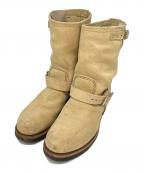 RED WINGレッドウィング）の古着「RED WING　エンジニアブーツ」｜ベージュ