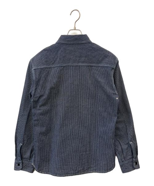 FLAT HEAD（フラット ヘッド）FLAT HEAD (フラット ヘッド) FLAT HEAD　長袖シャツ　ヒッコリー インディゴ サイズ:42の古着・服飾アイテム
