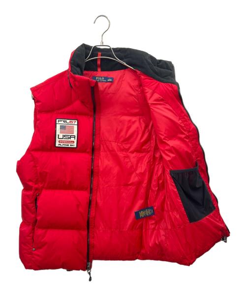 POLO RALPH LAUREN（ポロ・ラルフローレン）POLO RALPH LAUREN (ポロ・ラルフローレン) POLO RALPH LAUREN　ダウンベスト レッド サイズ:Lの古着・服飾アイテム