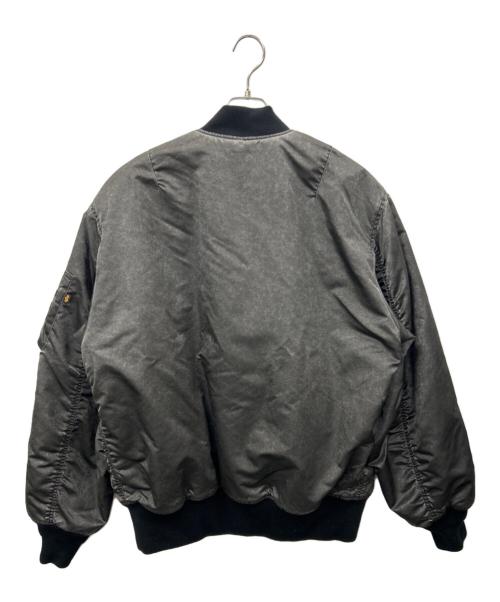 ALPHA（アルファ）ALPHA (アルファ) MAISON SPECIAL (メゾンスペシャル) ALPHA　リバーシブルMA-1ジャケット グレー サイズ:Ｍの古着・服飾アイテム