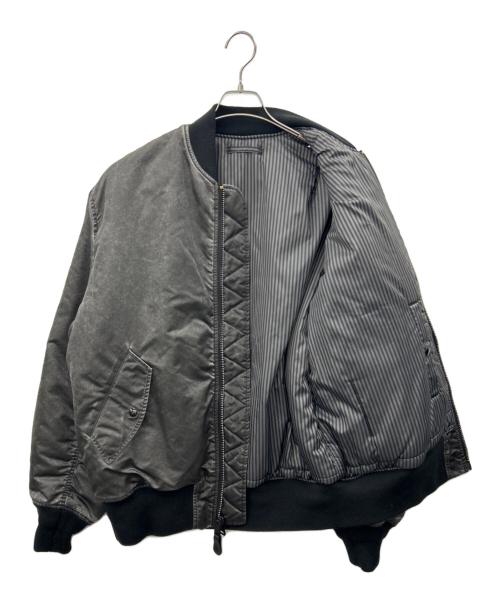 ALPHA（アルファ）ALPHA (アルファ) MAISON SPECIAL (メゾンスペシャル) ALPHA　リバーシブルMA-1ジャケット グレー サイズ:Ｍの古着・服飾アイテム