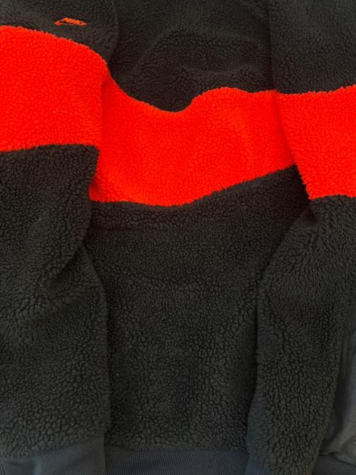 NIKE（ナイキ）NIKE (ナイキ) NIKE リバーシブルボアジャケット ブラック×レッド サイズ:Lの古着・服飾アイテム