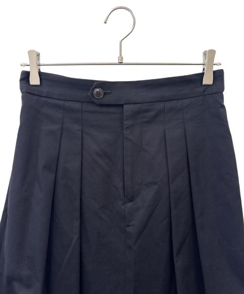 CABAN（キャバン）CABAN (キャバン) CABaN　コットンギャバジン2タックロングスカート ブラック サイズ:Sの古着・服飾アイテム