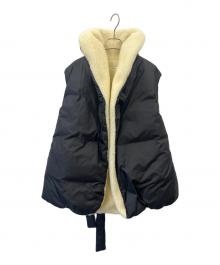 PaDD（パッド）の古着「PaDD　ショールダウンベスト」｜ブラック