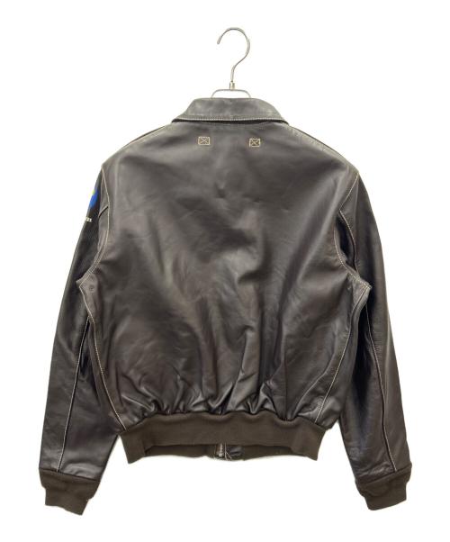 MORGAN MEMPHIS BELLE（モーガン メンフィス ベル）MORGAN MEMPHIS BELLE (モーガン メンフィス ベル) MORGAN MEMPHIS BELLE 　A-2フライトジャケット ブラウン サイズ:42の古着・服飾アイテム