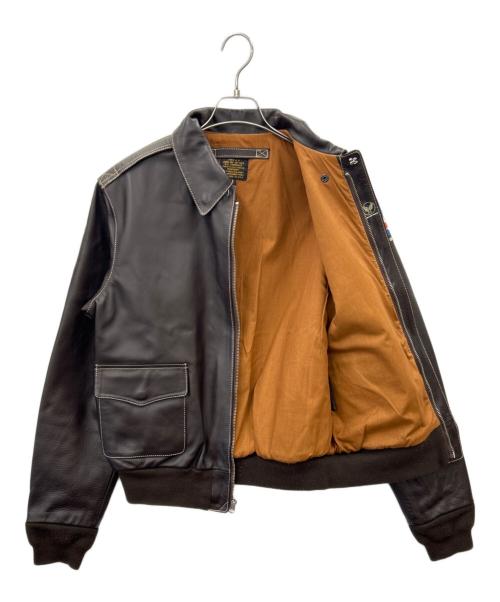 MORGAN MEMPHIS BELLE（モーガン メンフィス ベル）MORGAN MEMPHIS BELLE (モーガン メンフィス ベル) MORGAN MEMPHIS BELLE 　A-2フライトジャケット ブラウン サイズ:42の古着・服飾アイテム